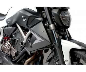 RADIATOR CAPS FOR YAMAHA MT-07 2014-2017 - MATT BLACK